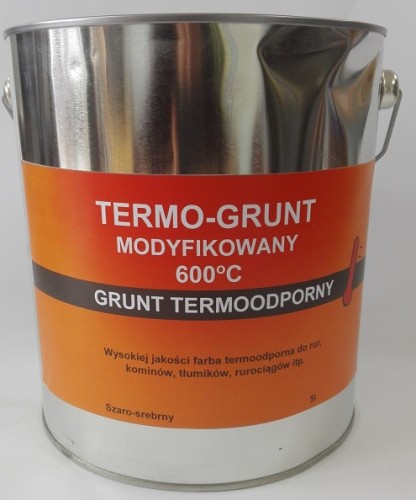 Farba termoodporna do 600 stopni do tłumików, rurociągów, pieców, kominów 